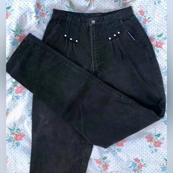 Rocky Mountain Denim - Vintage High Waisted Rocky Mountain 100% Cotton Grey Denim Jeans